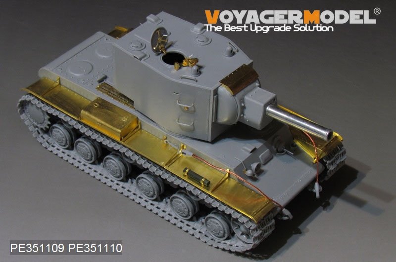 Kit de mise à niveau de base Voyager Model PE351109 pour KV-2 russe de la Seconde Guerre mondiale, compatible avec TRUMPETER au 1/35 – image 4
