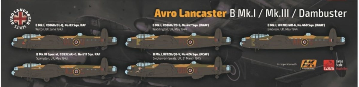 Maquette HK Models 01E012 Avro Lancaster B MkI/ B MkIII/ Dambuster 3 en 1 1/32 – image 2