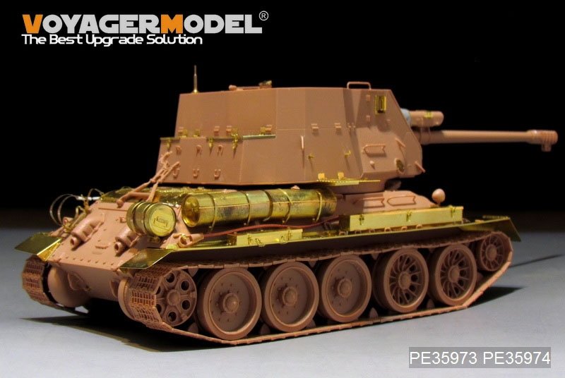 Maquette Voyager PE35973 T-34/122 SPG égyptien de base pour RFM 5013 1/35 – immagine 7