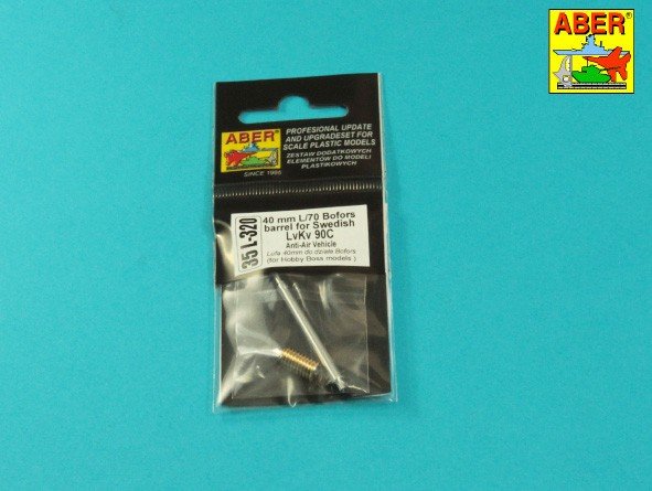 Canon Aber 35L-320 de 40 mm L/70 Bofors pour char suédois LvKv 90C / Canon Bofors 40 mm L/70 pour char suédois LvKv 90C à l&amp;#39;échelle 1/35 – image 9