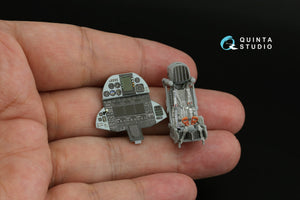 Intérieur imprimé en 3D et coloré sur papier décalcomanie Quinta Studio QD48573 MiG-31M (Hobby Boss) 1/48 – immagine 3