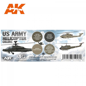 AK Interactive AK11750 Couleurs d&amp;#39;hélicoptère de l&amp;#39;armée américaine 4x17 ml – image 2