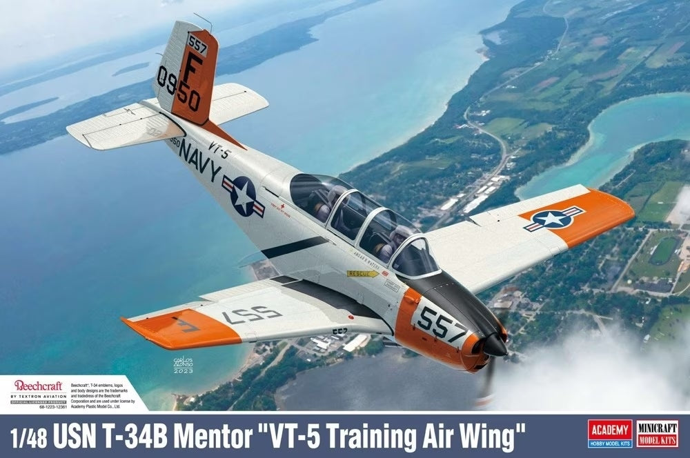 Maquette Academy 12361 USN T-34B Mentor « VT-5 Training Air Wing » au 1/48