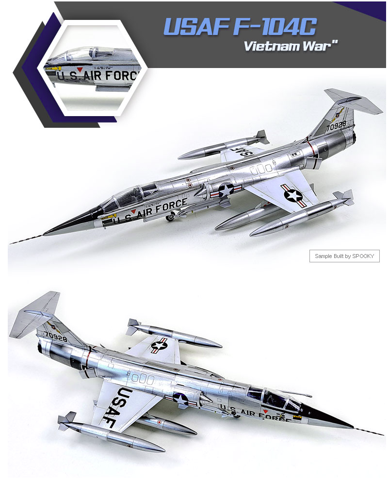 Academy 12576 USAF F-104C Vietnam War 1/72 – zdjęcie 4