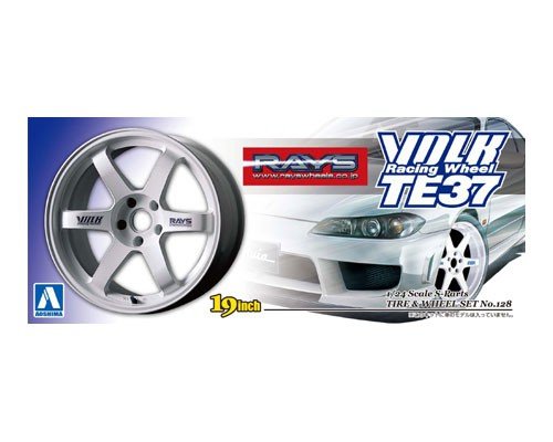 Jantes et pneus Aoshima 01001 Volk Racing Te37 1/24