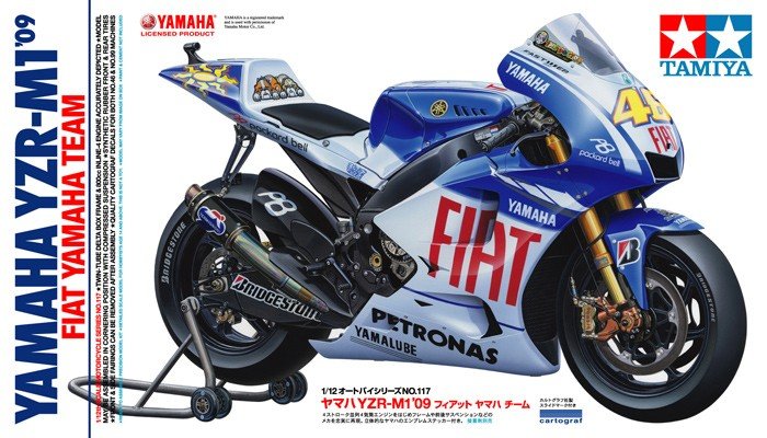 Tamiya 14117 Yamaha YZR-M1 &amp;#39;09 - Fiat Yamaha Team 1/12