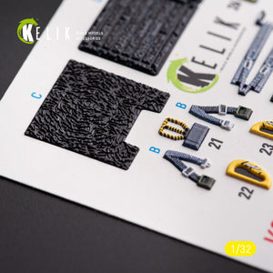 KELIK K32027 F-117A - Décalcomanies 3D pour intérieur de type 1, compatibles avec la maquette Trumpeter au 1/32 – image 5