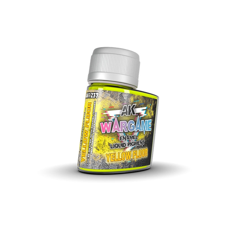 AK Interactive AK1237 FLUOR JAUNE – PIGMENT LIQUIDE ÉMAIL 35 ml