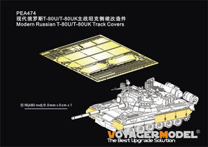 Modèle Voyager PEA474 - Chenilles de chars russes modernes T-80U/T-80UK pour RFM 1/35