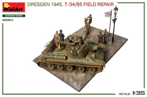 MiniArt 36064 Dresde 1945. Réparation de terrain T-34/85. Grand coffret 1/35 – image 8