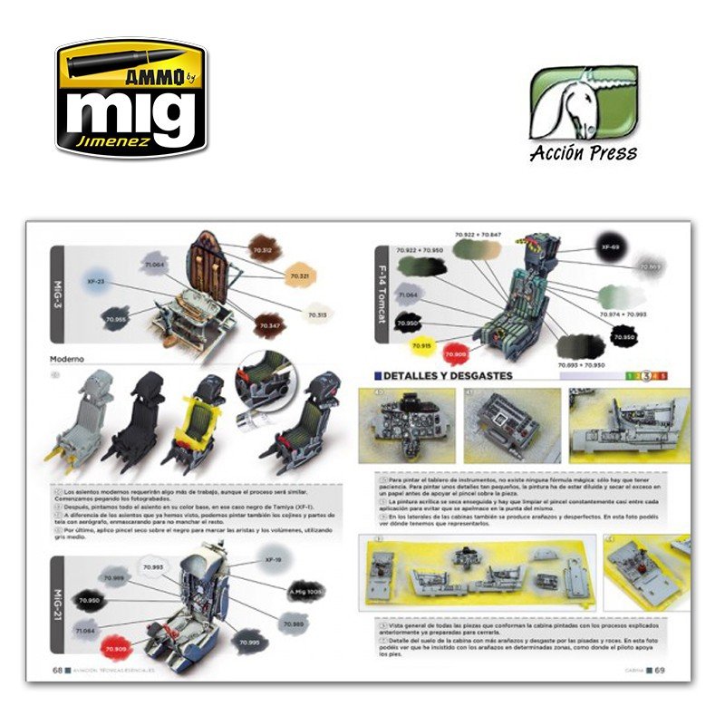 AMMO de Mig Jimenez EURO0014 ESSENTIELS DE MODÉLISATION D&amp;#39;AVIONS (Anglais) – Bild 5