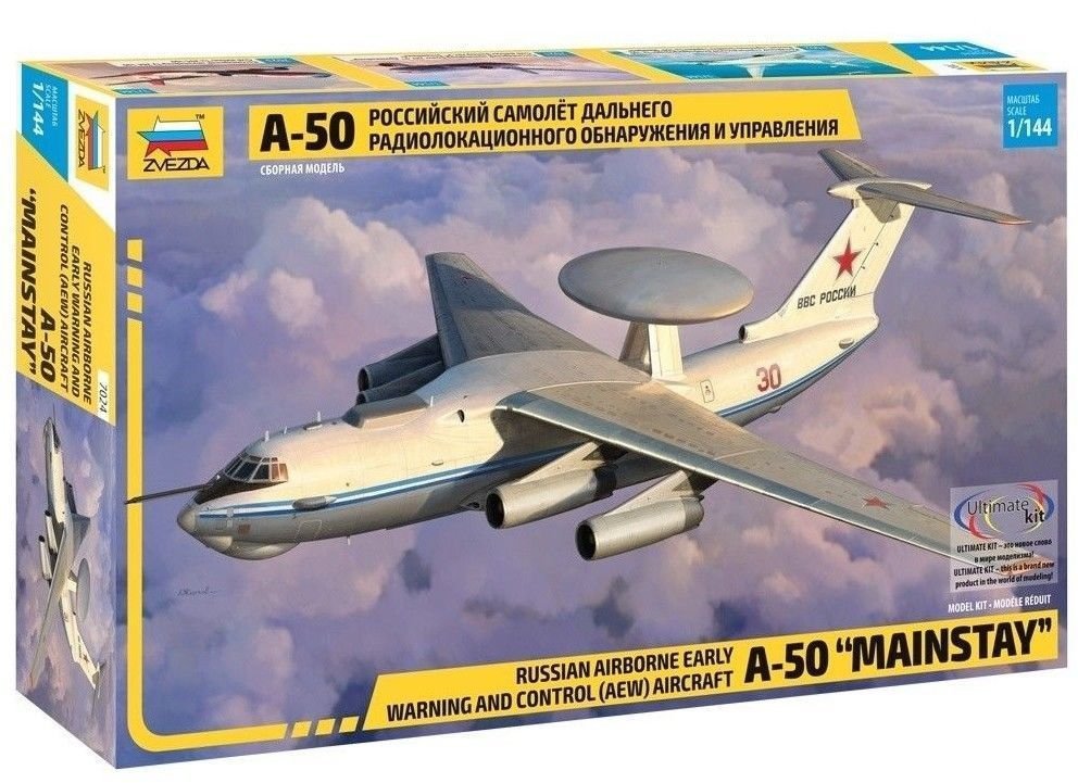 Zvezda 7024 Avion AWACS russe Beriev A-50 MAINSTAY 1/144