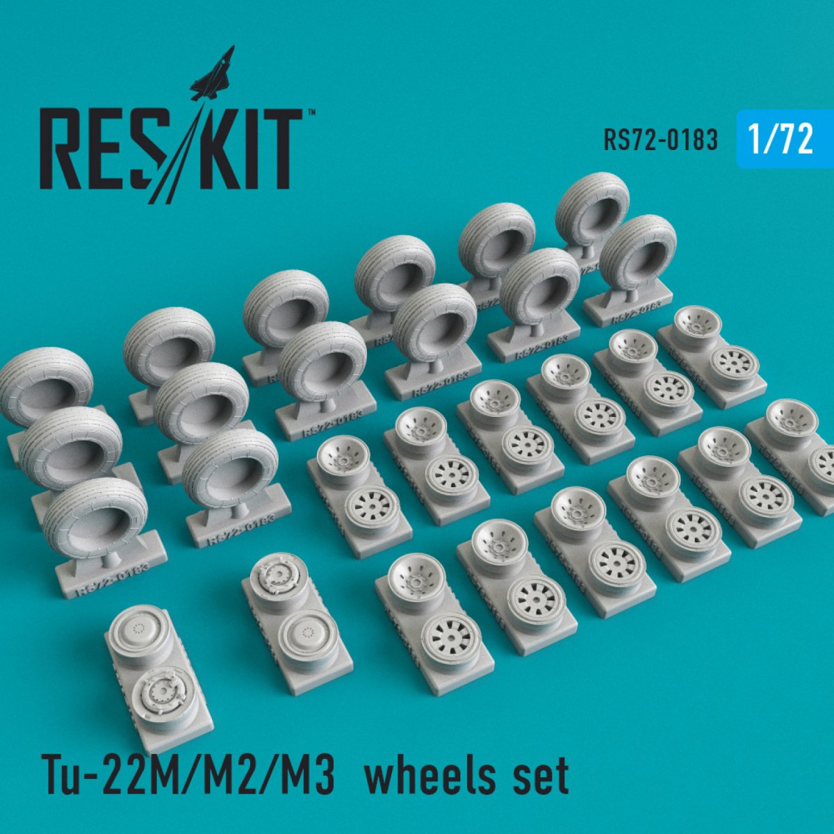 RESKIT RS72-0183 JEU DE ROUES TU-22М/M2/M3 1/72