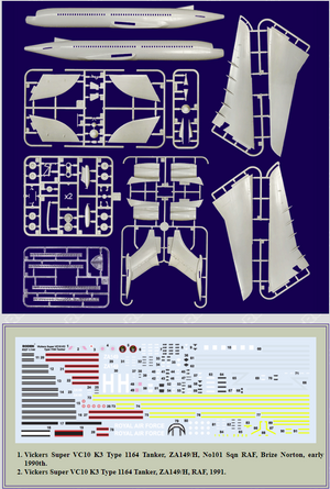 Roden 327 Vickers Super VC-10 K3 Type 1164 Tanker 1/144  – image 3