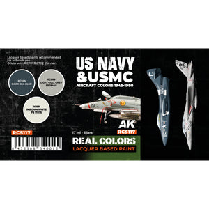 AK Interactive RCS117 Couleurs des avions de l&amp;#39;US Navy et de l&amp;#39;USMC 1945-1980 3 x 17 ml – image 2