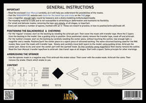1 Man Army 48GEN523 Focke Wulf 190 A-Series Balkenkreuz Marquages ​​de queue 1/48 – image 2