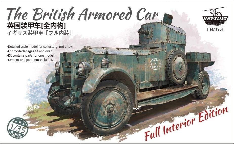 Warslug 1901, la voiture blindée britannique, échelle 1/35