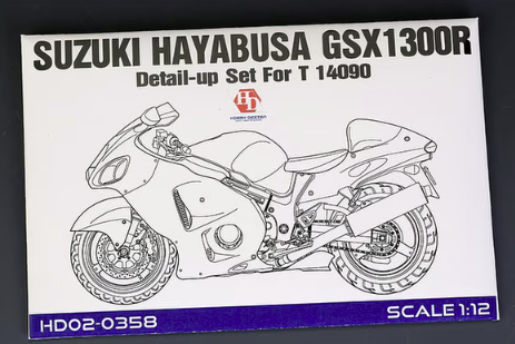 Kit de détails Hobby Design HD02-0358 Suzuki Hayabusa GSX 1300R pour Tamiya 14090 1/12