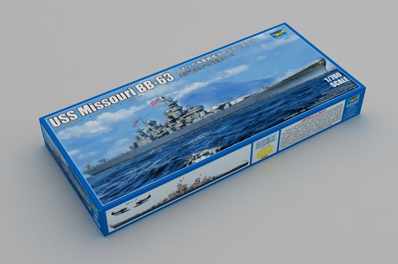 Maquette Trumpeter 06748 Cuirassé USS Missouri BB-63 1/700 – image 2