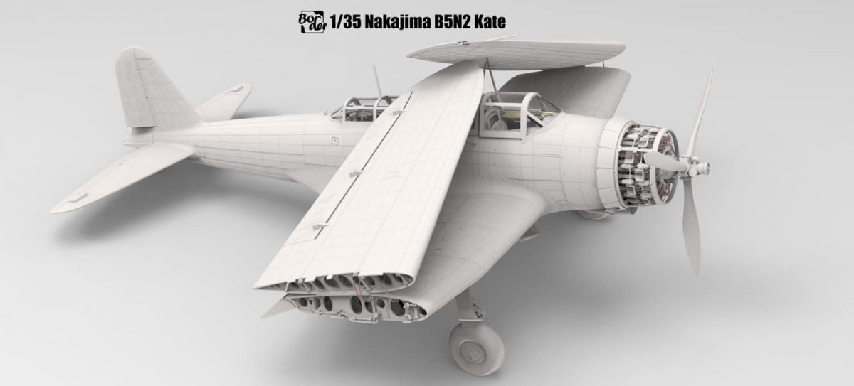 Maquette Border Model BF-005 Nakajima B5N2 Type 97 Bombardier d&amp;#39;attaque embarqué « Kate » avec intérieur complet, échelle 1/35 – image 5