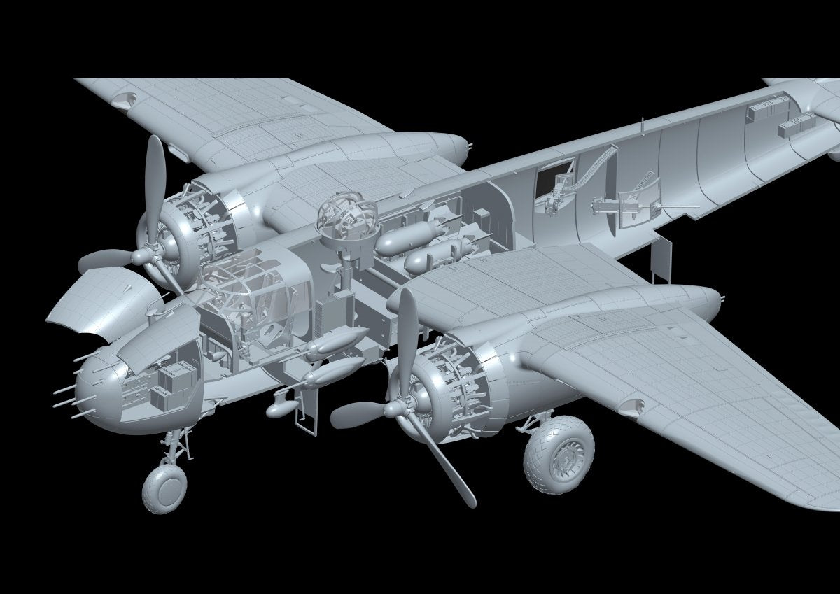 HK Models 01E036 B-25J Mitchell Strafing Babes 1/32 – imagen 3