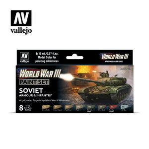 Vallejo 70221 Troisième Guerre mondiale Blindés et infanterie soviétiques 8x17ml
