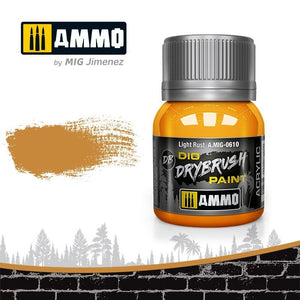 Munitions pour Mig 0610 DRYBRUSH Rouille légère 40 ml