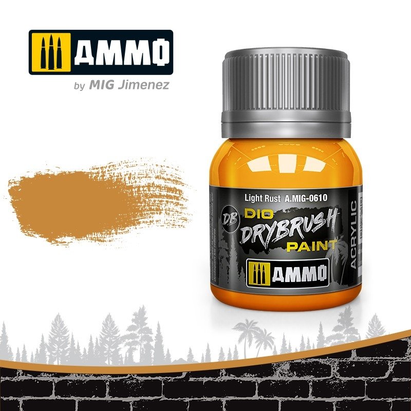 Munitions pour Mig 0610 DRYBRUSH Rouille légère 40 ml