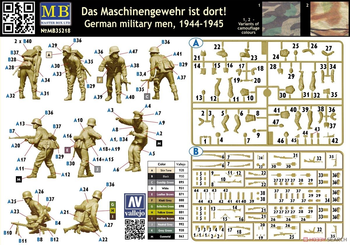 Master Box 35218 Soldats allemands, 1944-1945, échelle 1/35 – immagine 2