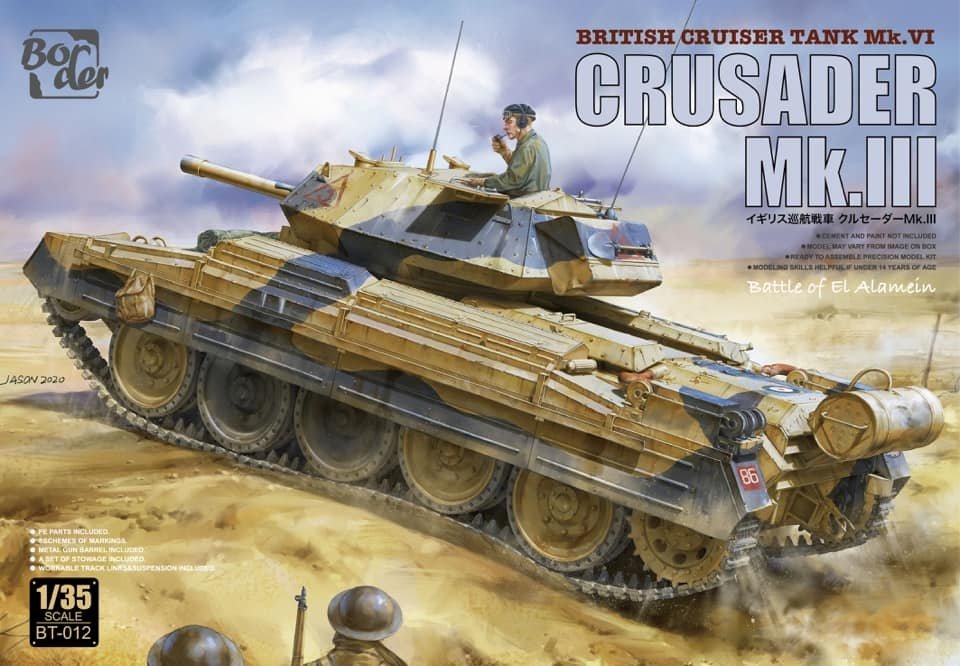 Maquette Border BT-012 Crusader Mk.III Char de croisière britannique Mk. VI 1/35