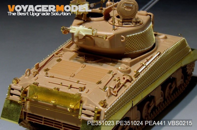 Maquette Voyager PE351023 WWII US M4A3 (76) en version de base avec réservoir central pour MENG TS-043 1/35 – image 11