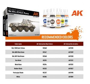 AK Interactive AK35503 SD.KFZ.234/2 PUMA 1/35  – imagen 5