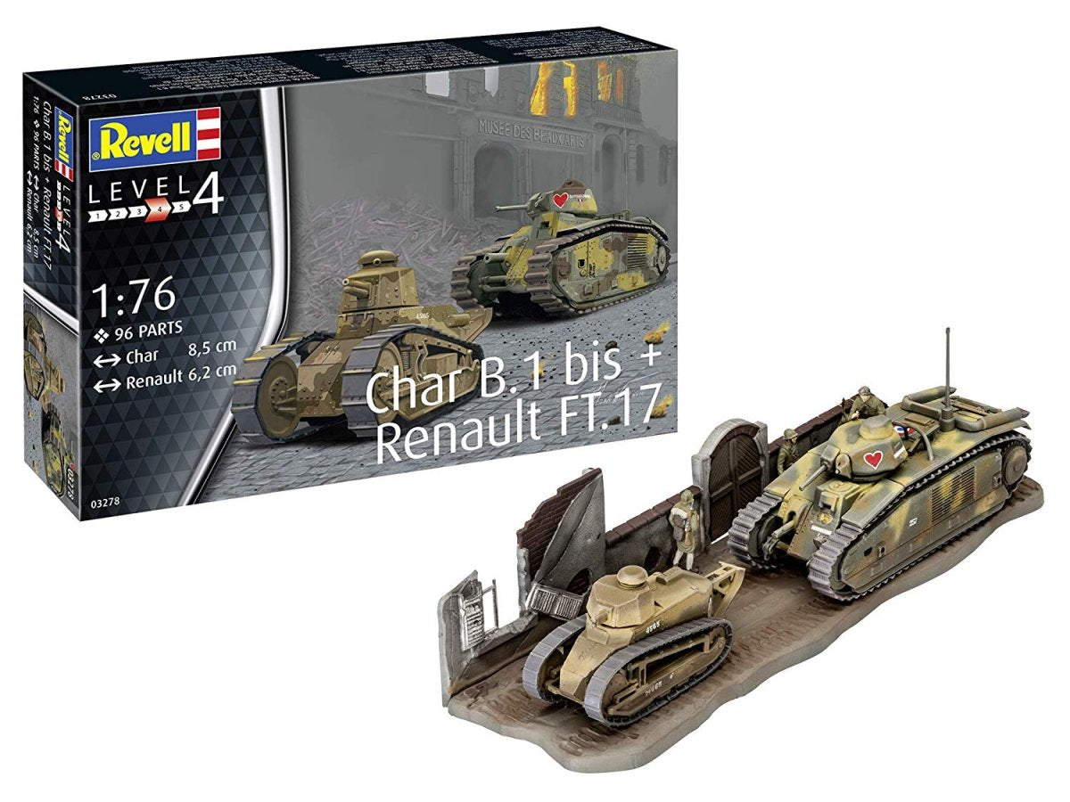 Revell 03278 Char. B.1 bis - Renault FT.17 1/76 – image 6