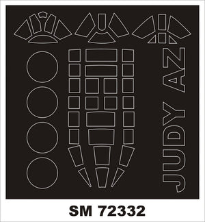 Montex SM72332 D4Y5 JUDY AZ - MODÈLE 1/72