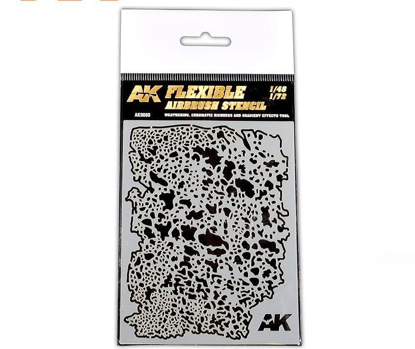 Pochoir flexible pour aérographe AK Interactive AK9080 1/48 – 1/72