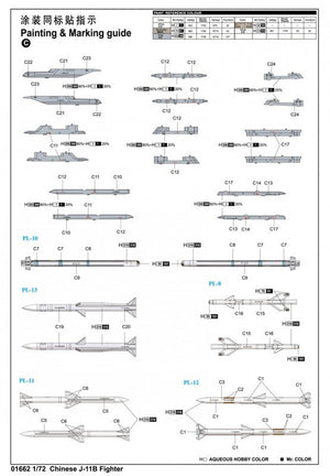 Trumpeter 01662 J-11B chinois (1/72) – immagine 10