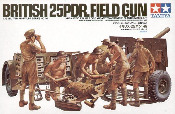 Tamiya 35046 Canon de campagne britannique de 25 livres (1/35)