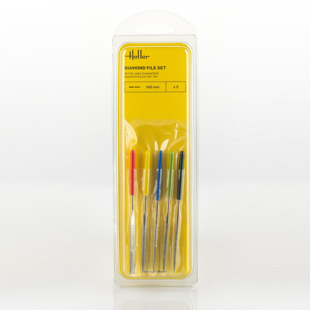 Jeu de limes diamantées Heller 99005 100 mm (5 pièces)