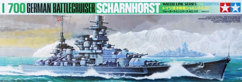Tamiya 77518 Scharnhorst (allemand) 1/700