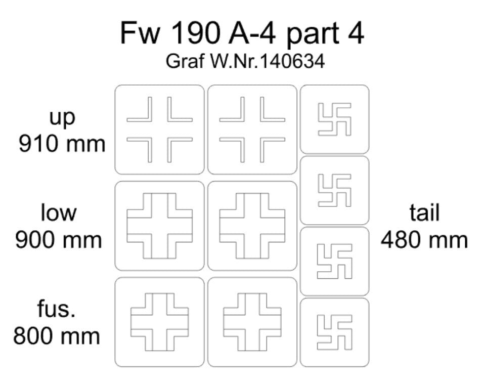 Omask 24006 Fw 190 A-4 partie 4 1/48