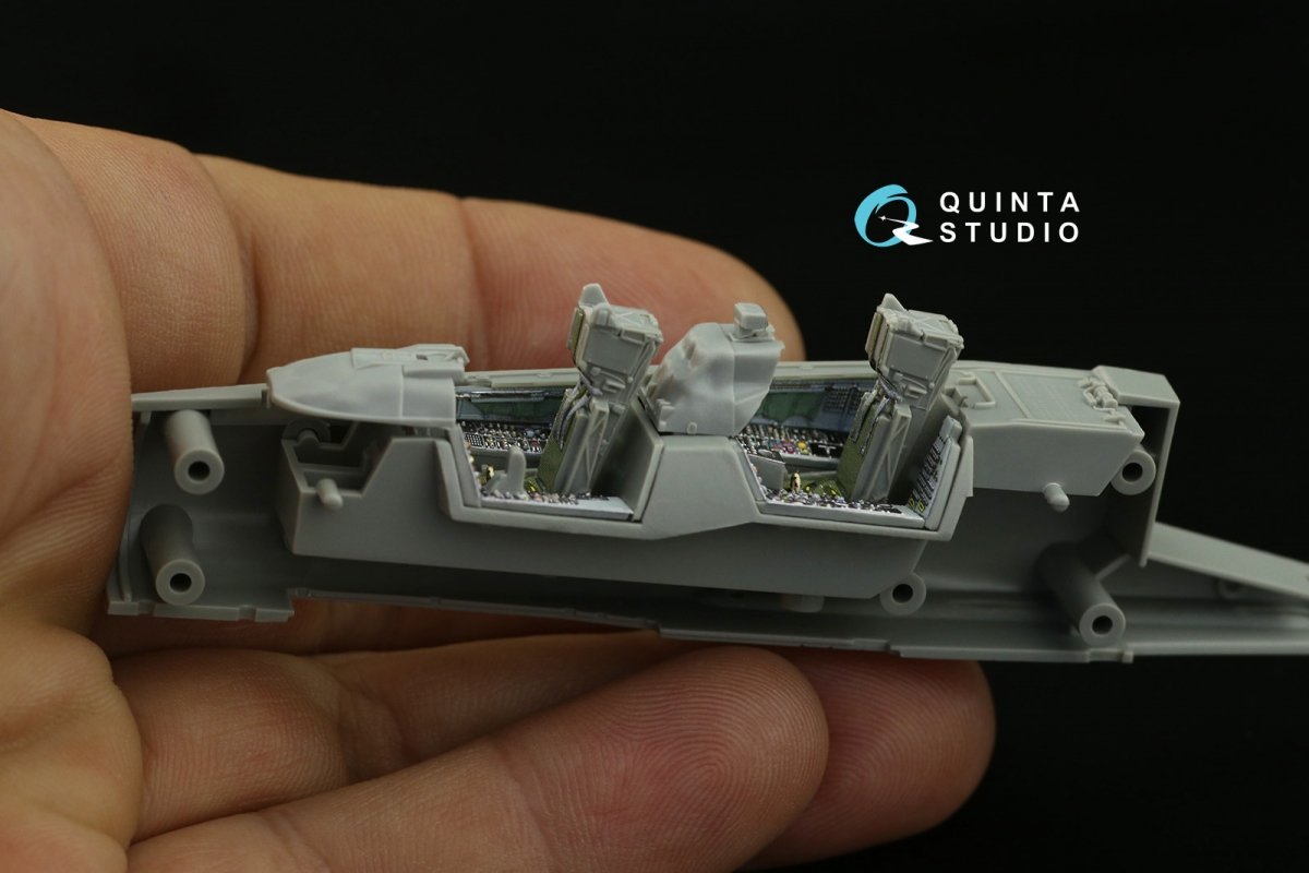 Intérieur imprimé en 3D et coloré sur papier décalcomanie Quinta Studio QD72031 F-14D (GWH) 1/72 – image 7