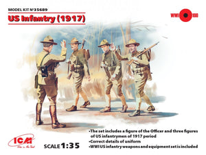 ICM 35689 Infanterie américaine (1917) 4 figurines 1/35