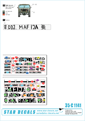 Star Decals 35-C1141 Serbes (SVK et VRS) T-34/85M, M60 PB, BRDM-2 et camion TAM 110 1/35 – Bild 2