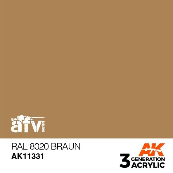 AK Interactive AK11331 RAL 8020 Brun 17ml