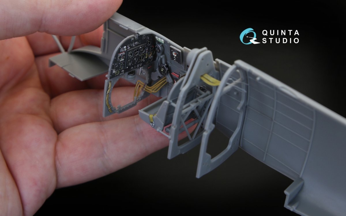 Intérieur du Spitfire Mk.V imprimé en 3D et coloré par Quinta Studio QD32030 sur papier décalcomanie (pour kit Hobbyboss) 1/32 – image 9