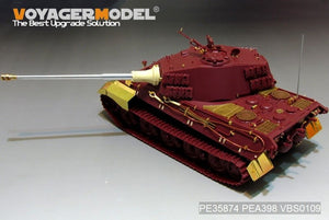 Maquette Voyager PE35874 Char King Tiger allemand de la Seconde Guerre mondiale (tourelle Hensehel) pour MENG 1/35 – Bild 8