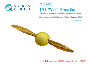 Hélices en bois Quinta Studio QL32006 Wolff (WNW) 1/32
