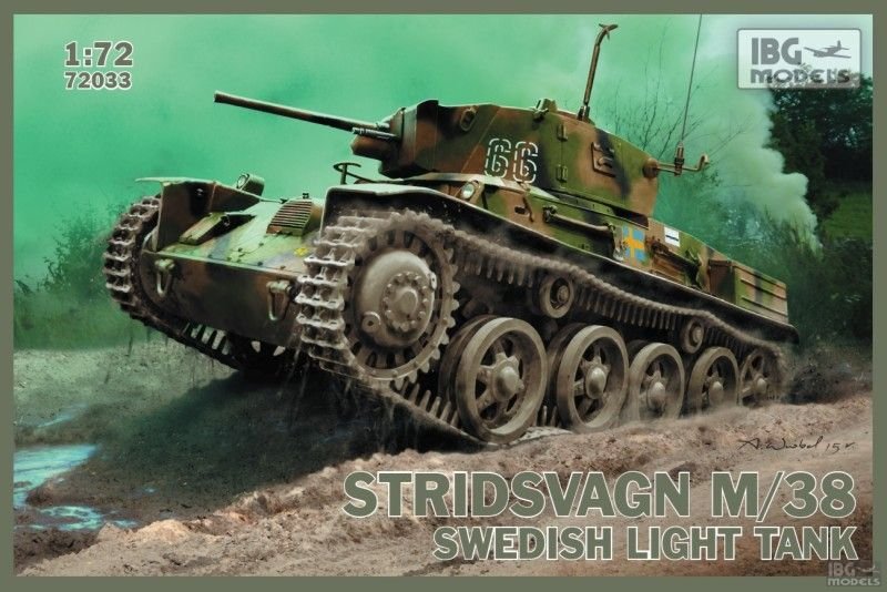 IBG 72033 Stridsvagn M/38 Char léger suédois 1/72