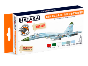 Kit de peinture Hataka HTK-CS104 Early Su-27S/P/UB « Flanker-B/C » (6 x 17 ml)