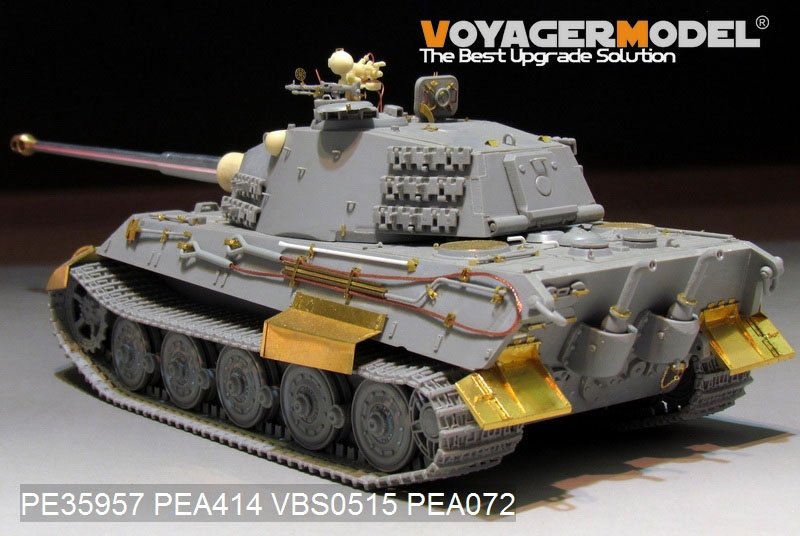 Maquette Voyager PE35957 Char King Tiger allemand de la Seconde Guerre mondiale (tourelle Hensehel) pour HOBBYBOSS 84533 1/35 – image 14